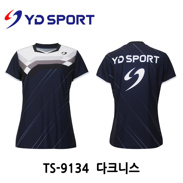 YD 스포츠 2019 FW TS 9134 다크니스 여자 반팔 티셔츠 와이디 상의 여자
