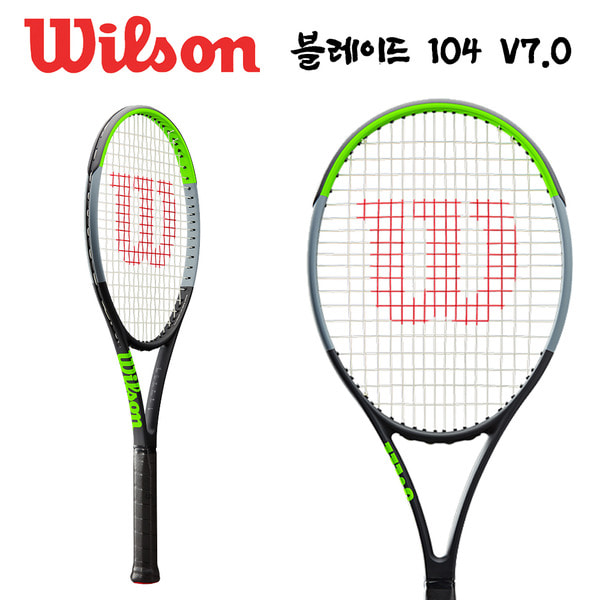 윌슨 2019 블레이드 104 V7.0 G2 290g 104sq 16X19 테니스 라켓 무료스트링 WR013911 WILSON BLADE