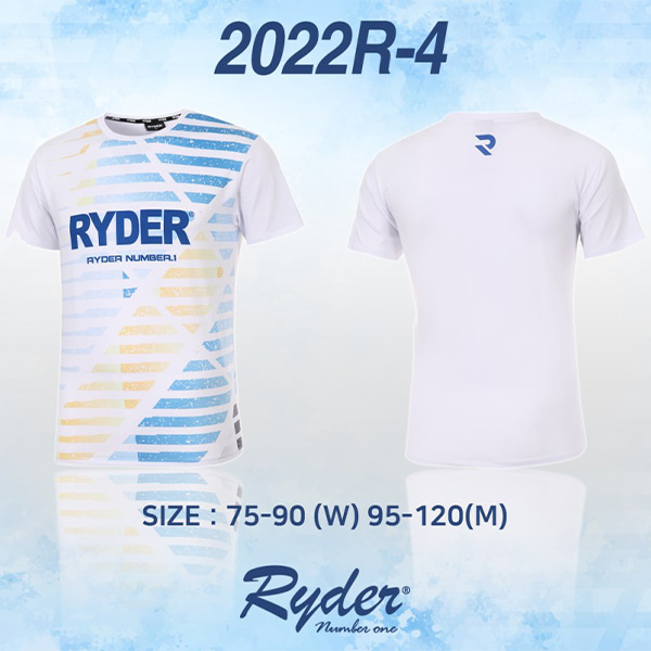 라이더 2022R-4 경기용 배드민턴 반팔 티셔츠 RYDER