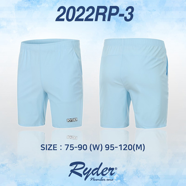 라이더 2022RP-3 배드민턴 반바지 스카이블루 RYDER